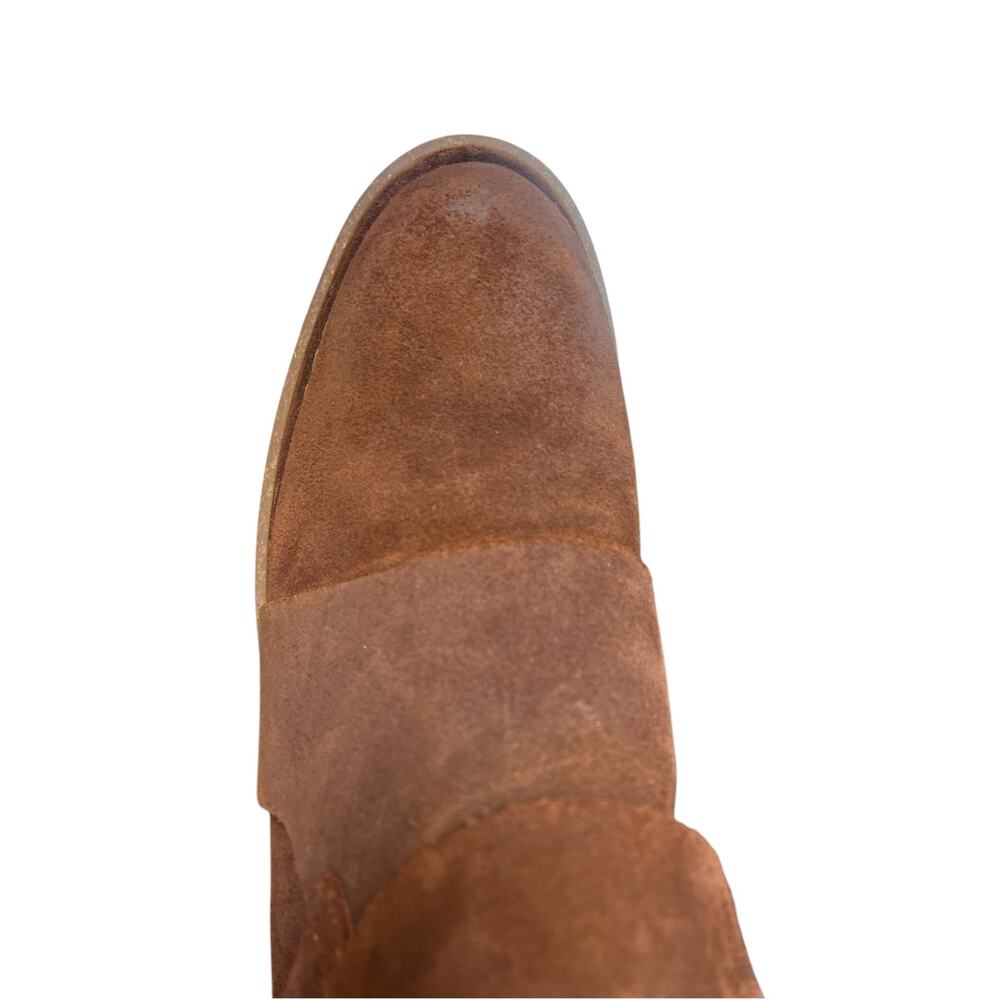 Born MORAGA Distressed Suede Booties Buckle Ankle Boot | Sz 9 Brown NEW - Picture 11 of 16